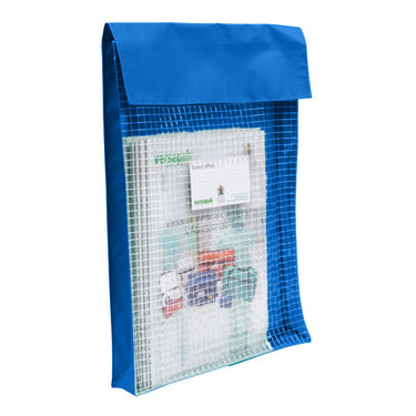 Belegkuvert mit Seitenfalte Mittel Blau